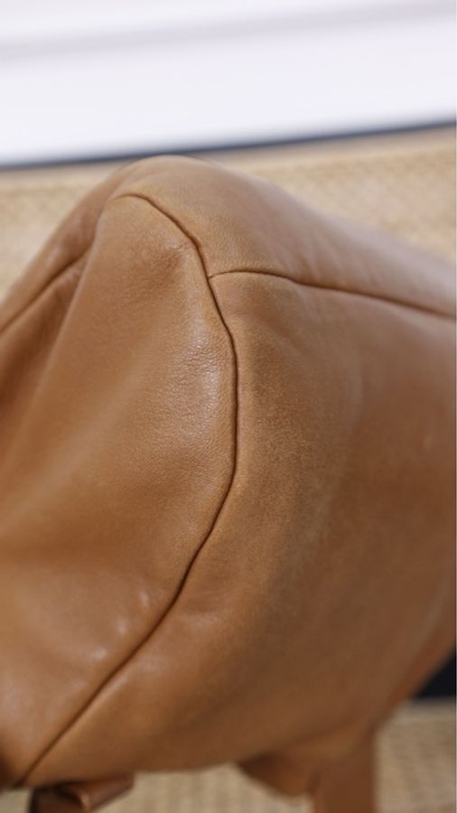 Loewe棕色牛皮云朵包腋下包单肩包-9