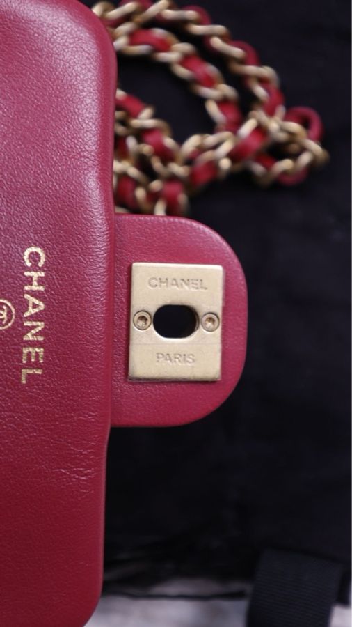 Chanel 21A女士城堡系列秀款红金衣架mini单肩包-18