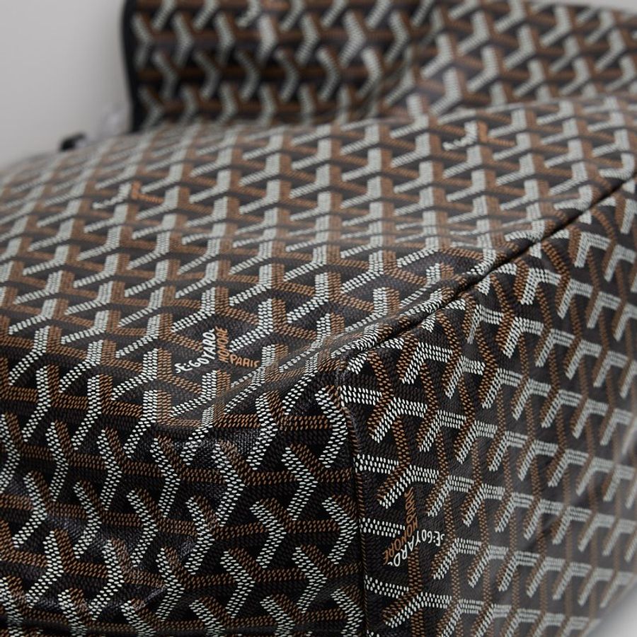 Goyard Saint Louis GM 新款托特包/黑色 附包夾-10