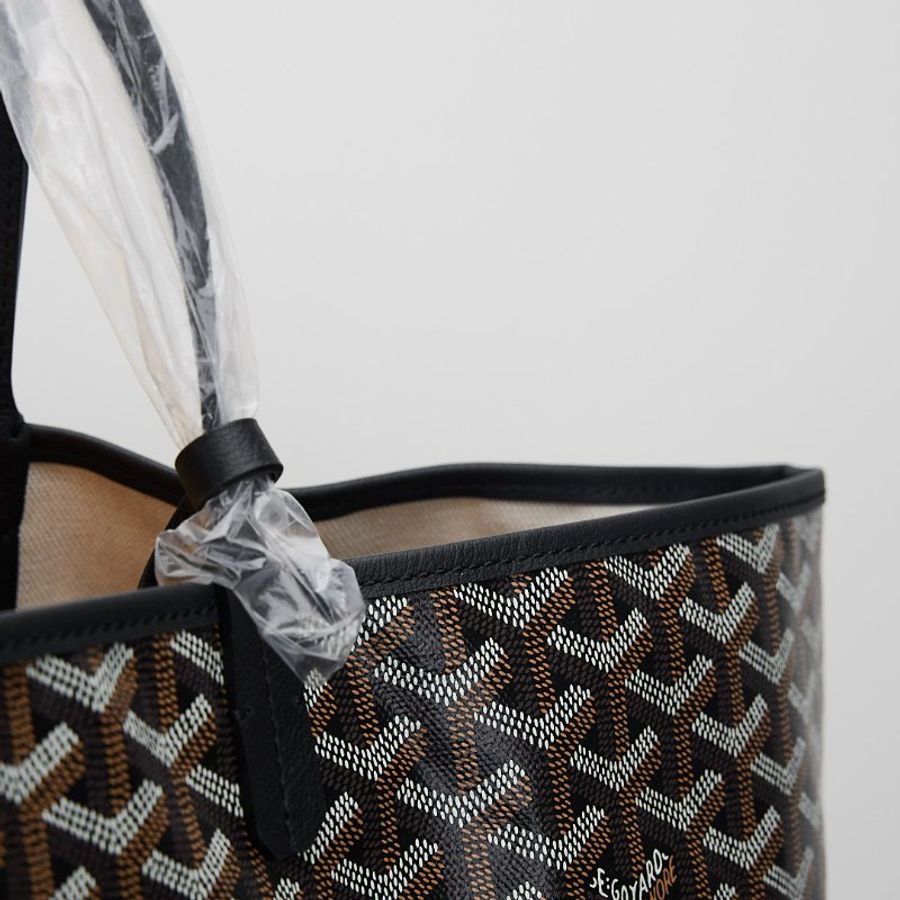 Goyard Saint Louis GM 新款托特包/黑色 附包夾-13