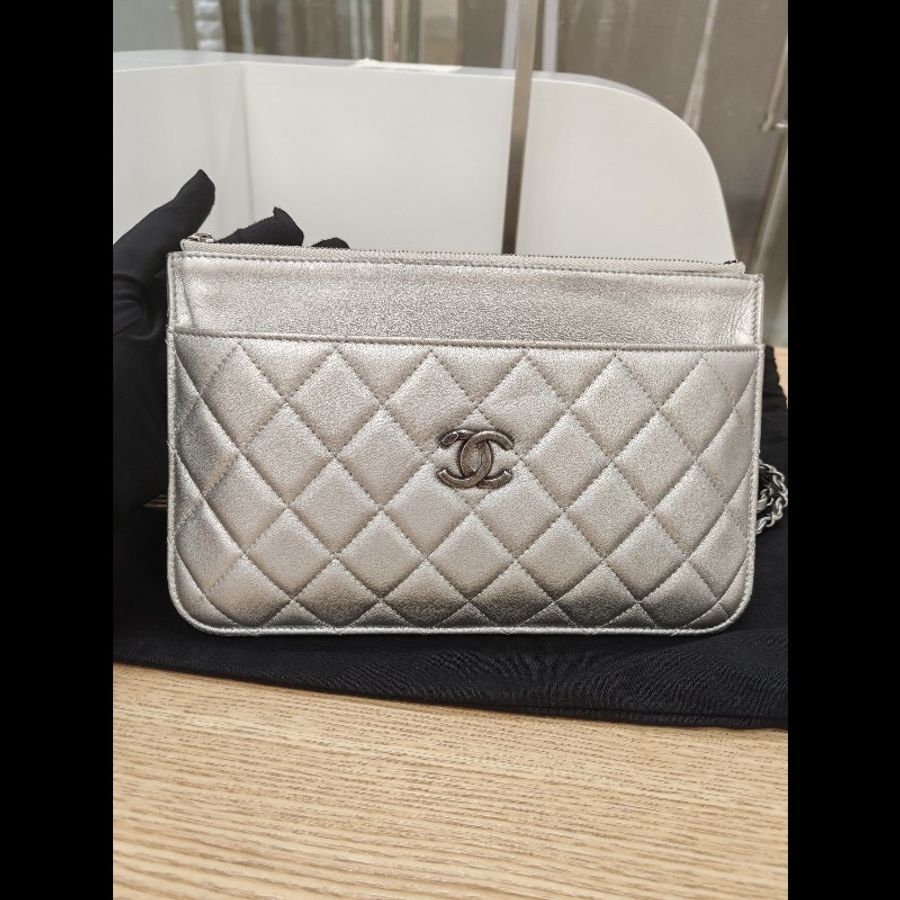 Chanel Multi Pouch Clutch with Chain-1