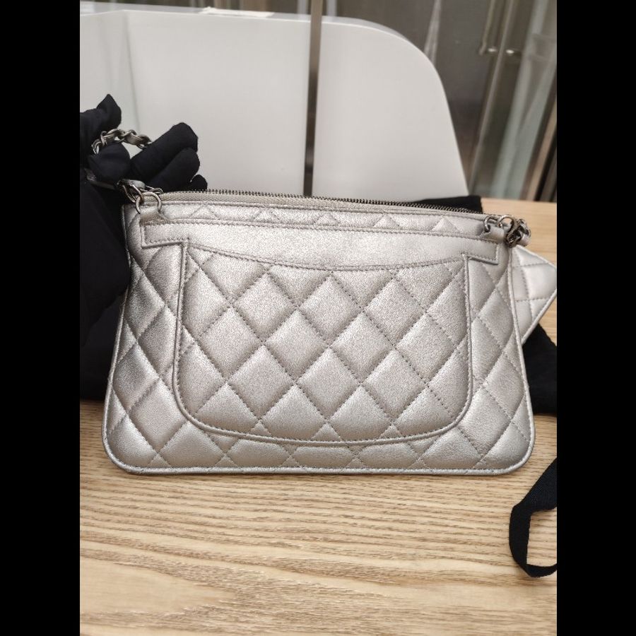 Chanel Multi Pouch Clutch with Chain-5