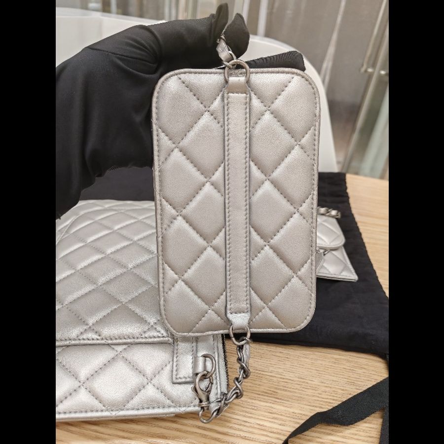 Chanel Multi Pouch Clutch with Chain-10