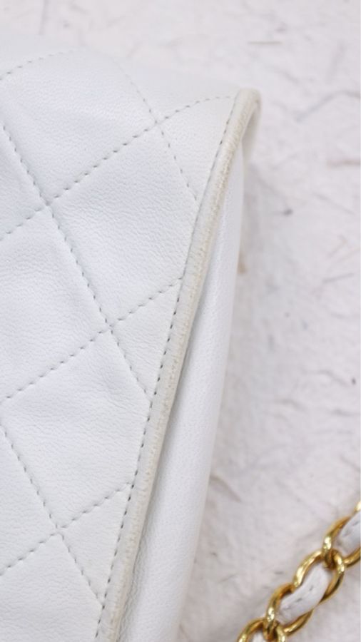 Chanel 白金菱格纹信封包手拿包单肩包-16