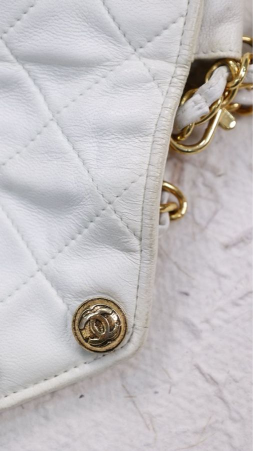 Chanel 白金菱格纹信封包手拿包单肩包-21