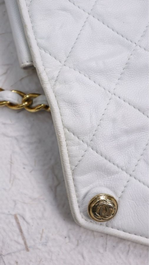 Chanel 白金菱格纹信封包手拿包单肩包-30