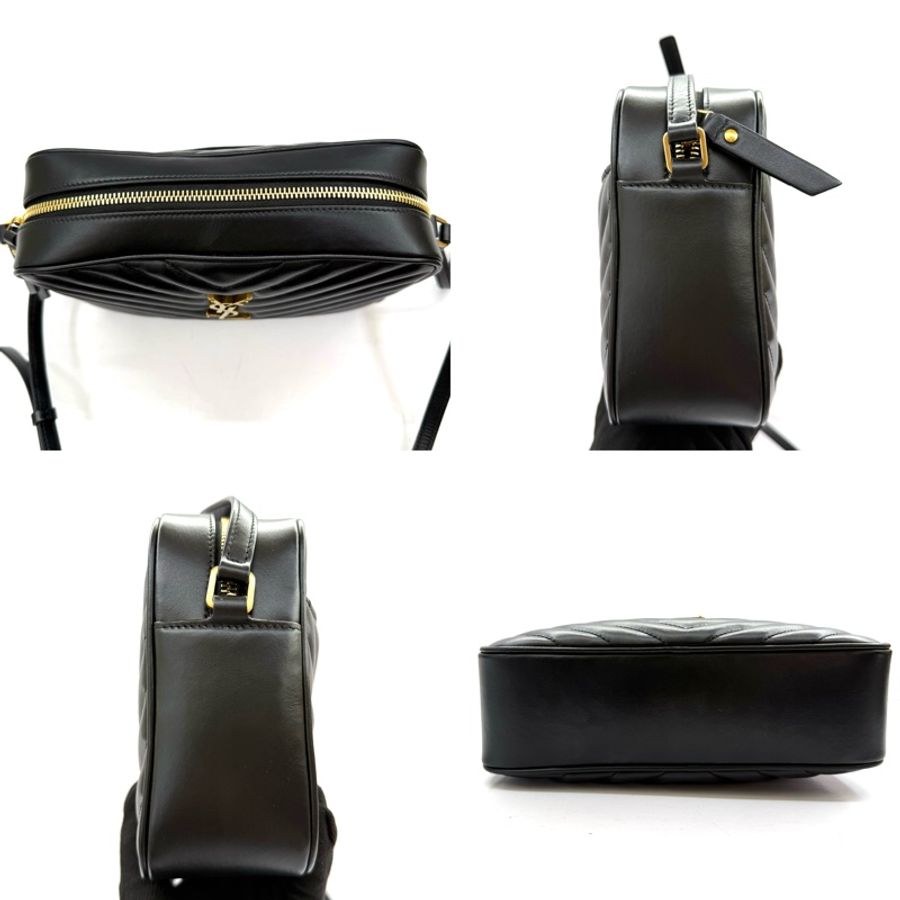 YSL 聖羅蘭 黑色LOULOU斜背包 相機包 761554-3