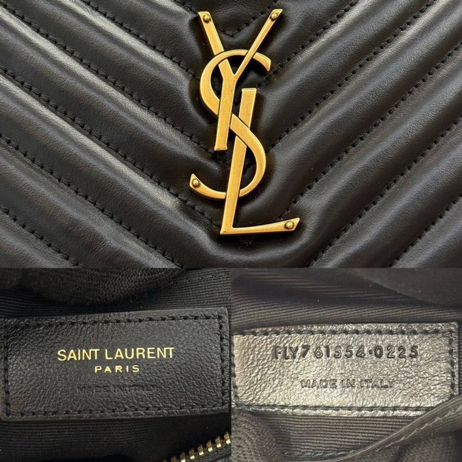 YSL 聖羅蘭 黑色LOULOU斜背包 相機包 761554-7