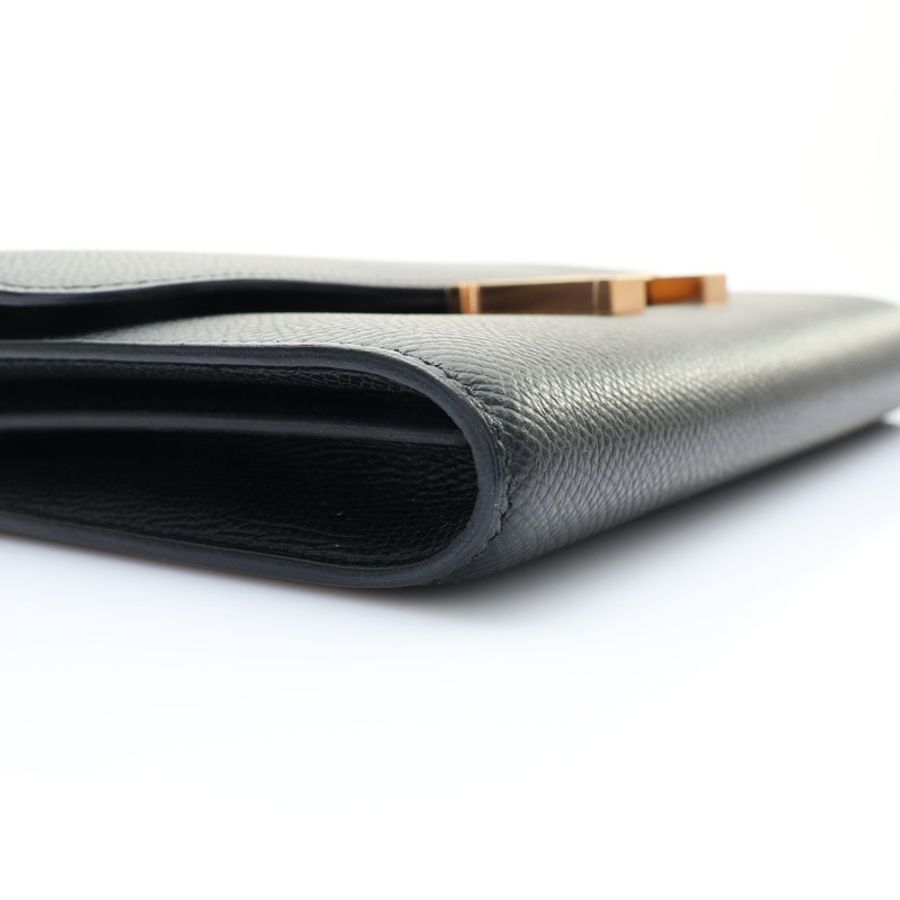 Constance To Go Wallet 肩背包 黑色 Epsom牛皮 Y刻 金釦【HERMES 愛馬仕】-8
