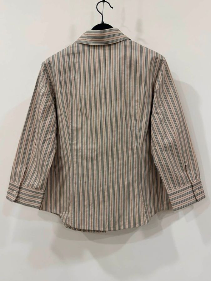 BURBERRY 倫敦 經典直條紋戰馬襯衫 中厚款-4