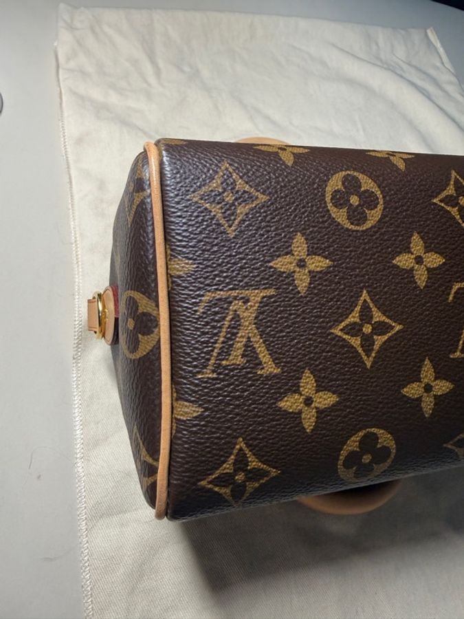 LV 路易威登 老花Speedy 20 波士頓包-10