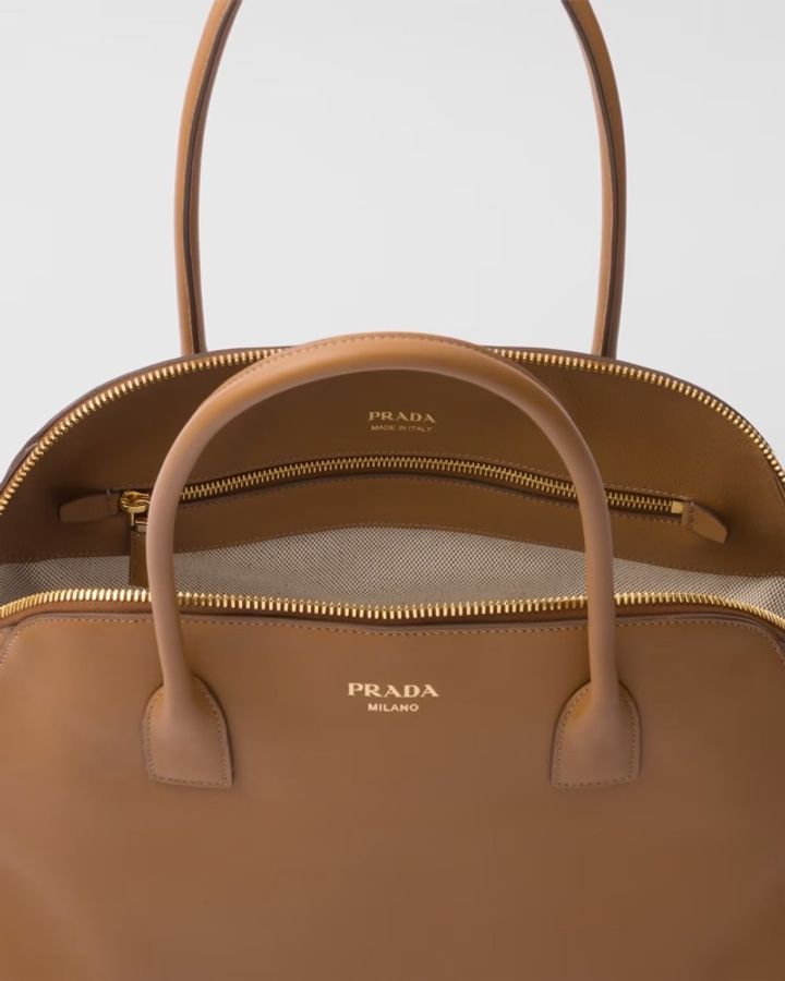 Prada 女士 徽標拉鍊手提包均碼碼中號、43cm*11cm*27cm-3