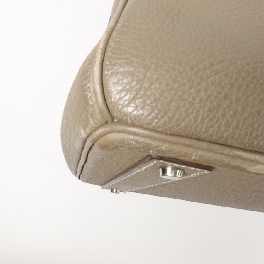HERMES Togo皮革Birkin 40手挽袋Etoupe-11