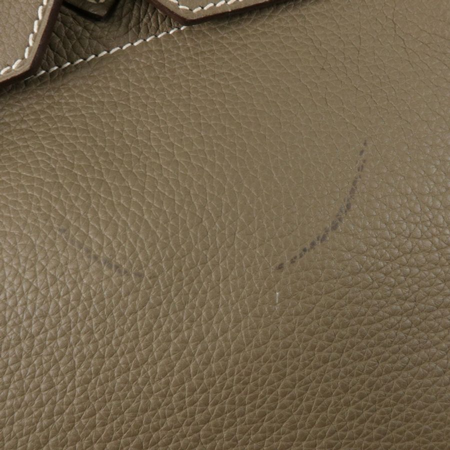 HERMES Togo皮革Birkin 40手挽袋Etoupe-14