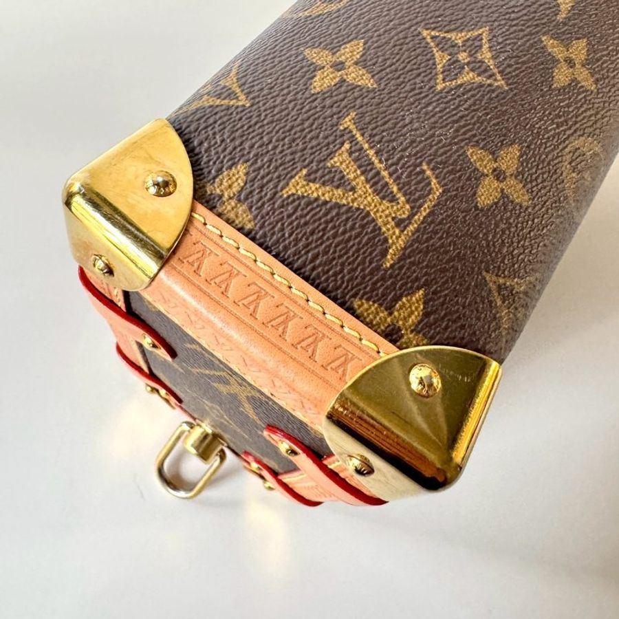LV 秀款 爆款 老花 SIDE TRUNK 軟箱包 箱子包 M46358-5