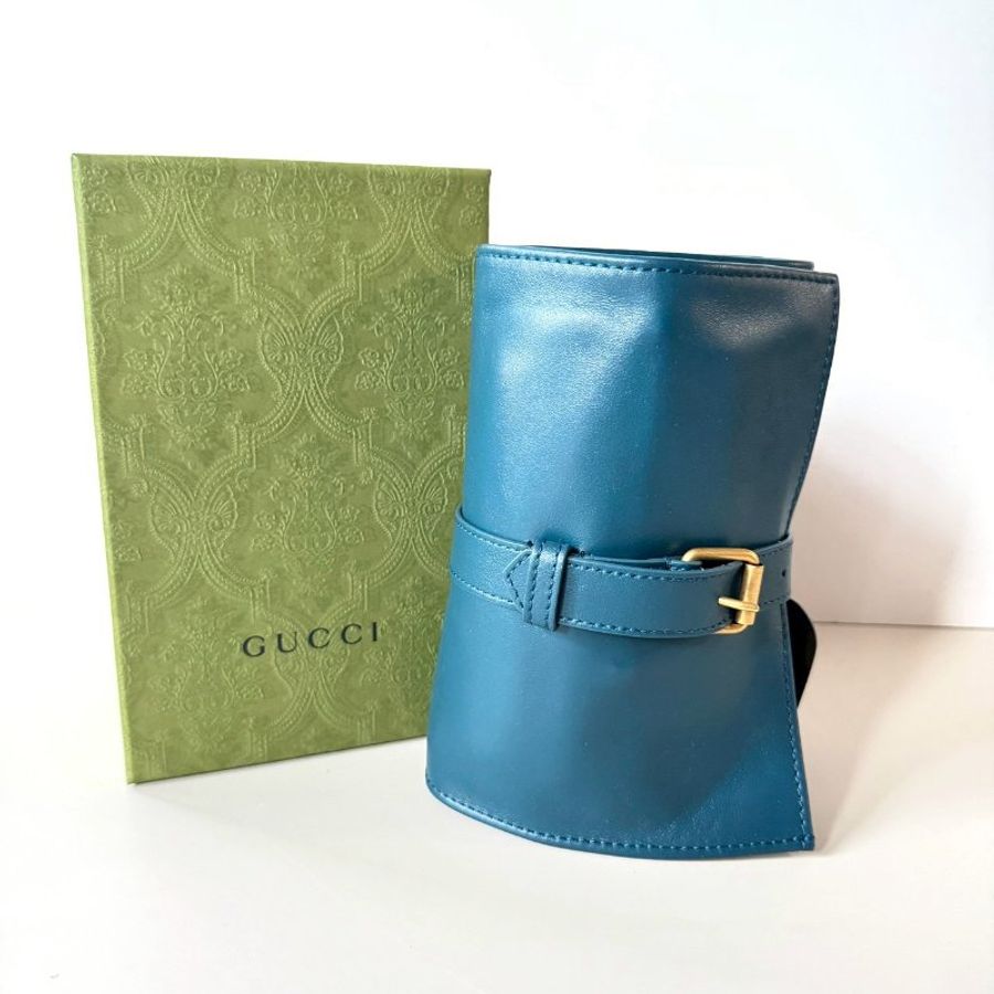 GUCCI VIP 限定收藏 皮革 鞋子 保養 刷具組 收納袋-0