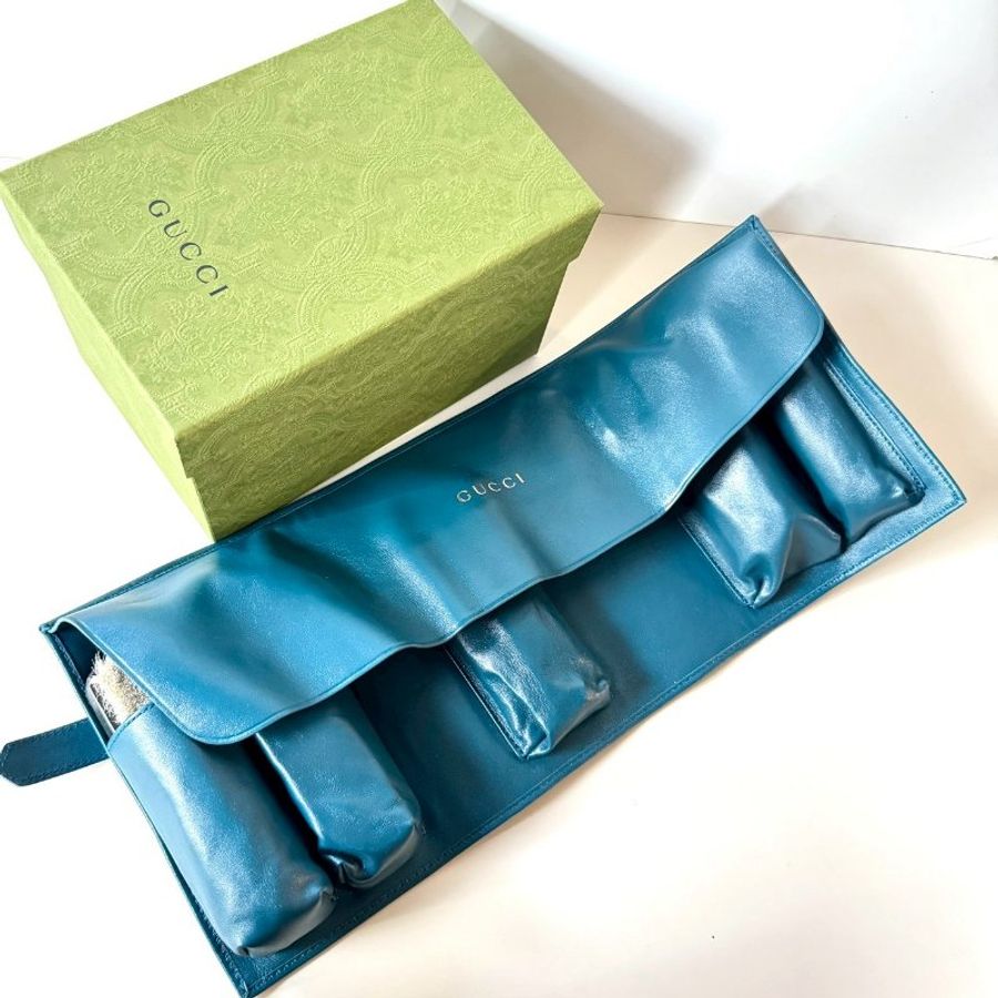 GUCCI VIP 限定收藏 皮革 鞋子 保養 刷具組 收納袋-1
