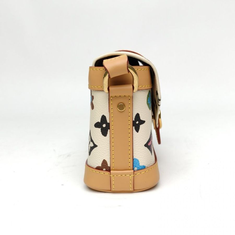 LOUIS VUITTON Tyler聯名款ENVELOPE迷你郵差包米白色PVC晶片肩背包-3