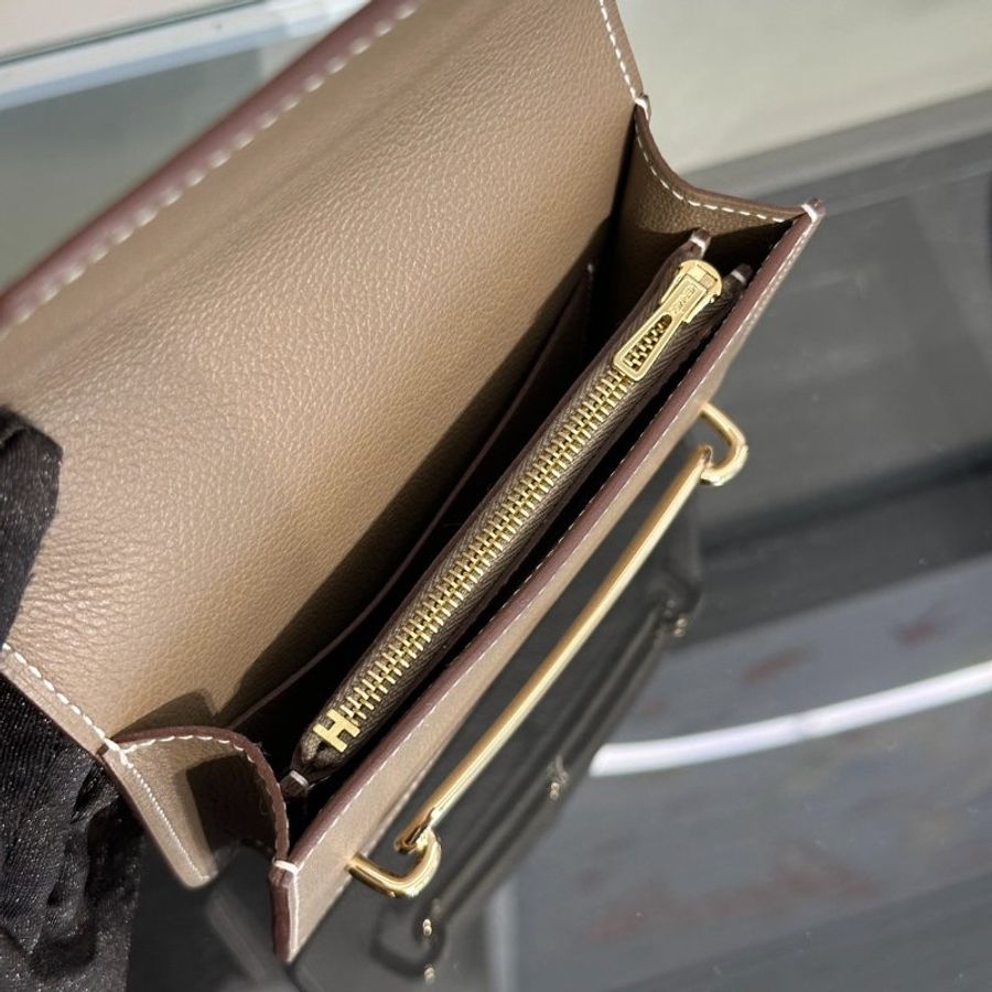 HERMES Roulis slim - Etoupe 18 大象灰金 B-5