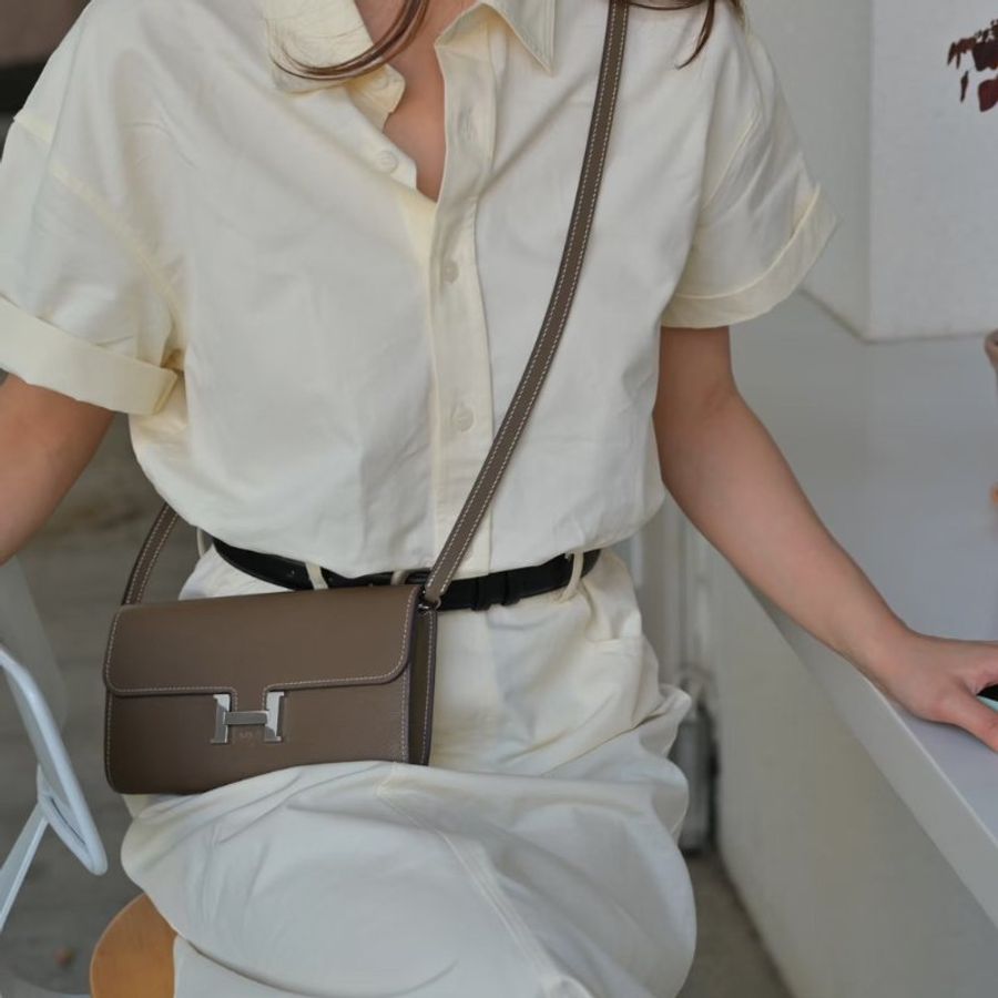 HERMES Constance To Go - Etoupe 18 大象灰銀 G-11