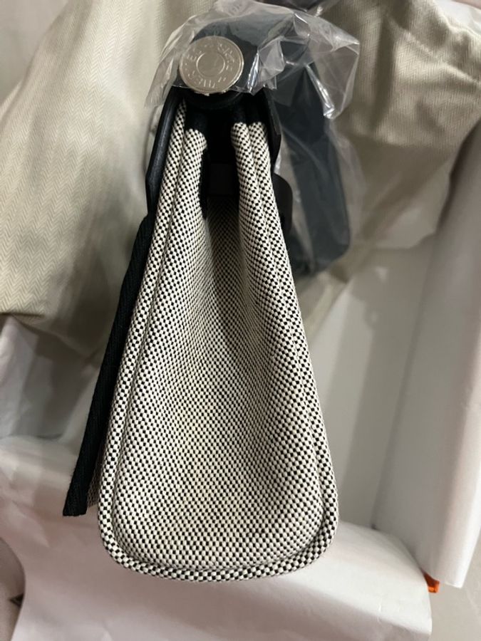 Hermes mini herbag 20 熊貓銀釦-2