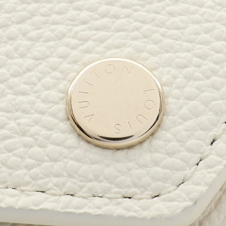 米色 原花 牛皮 壓紋 Victorine 三折 短夾【LOUIS VUITTON LV 路易威登】 M14967-6