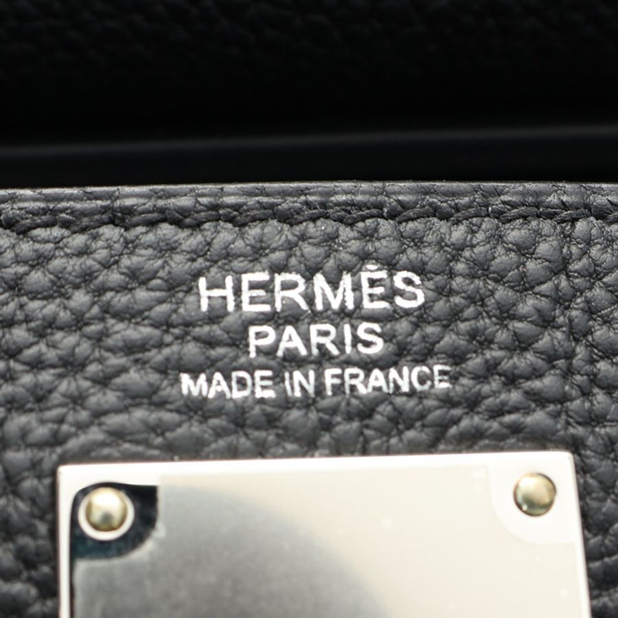 黑色 Togo牛皮 Hac a Dos PM 胸包 G刻 銀釦【HERMES 愛馬仕】 H083589CK-4