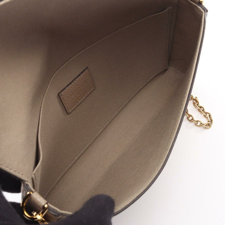 路易威登 Pochette Felicie 鏈條斜背包 M69977 米色皮革-2
