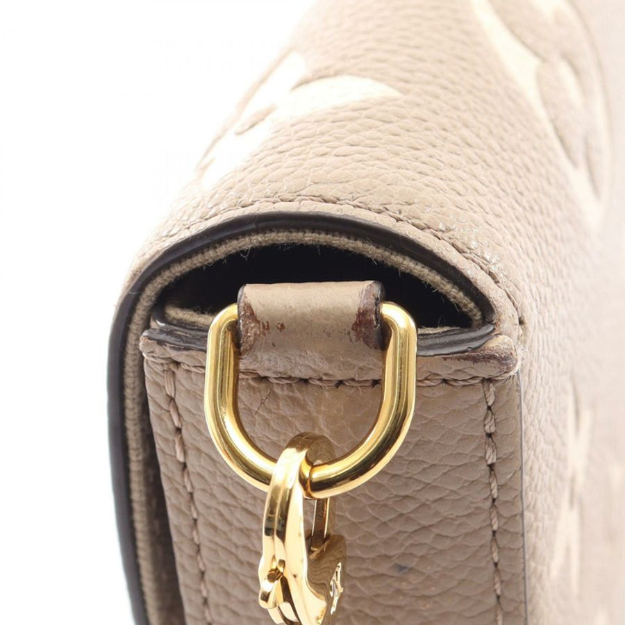 路易威登 Pochette Felicie 鏈條斜背包 M69977 米色皮革-9