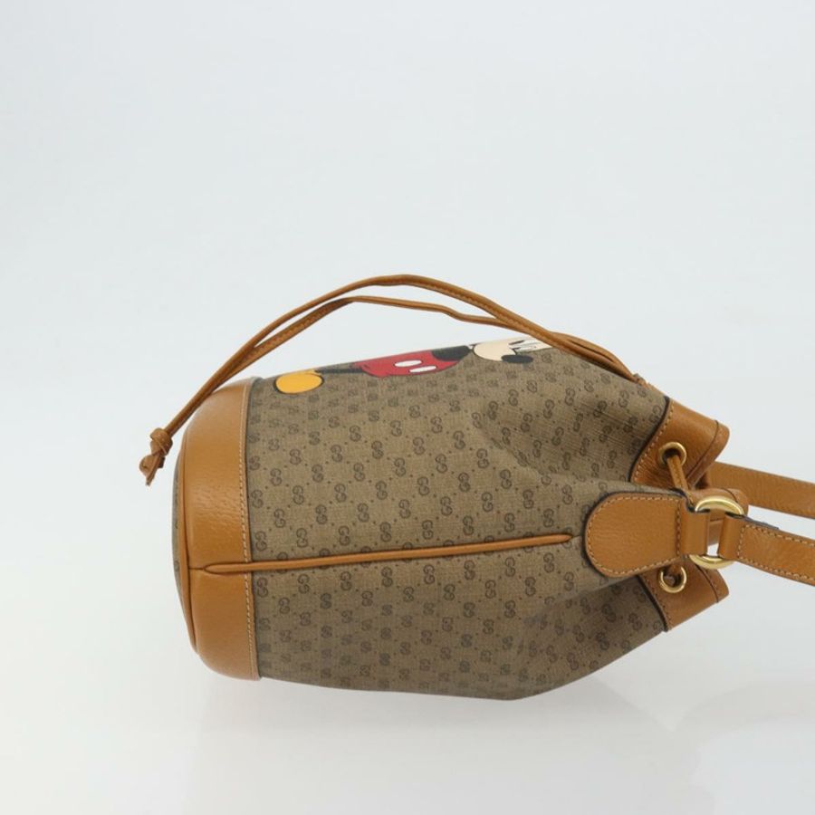 【日本直送】GUCCI Micro GG 帆布迪士尼米奇老鼠包 PVC 米色 602691 正品 ep15087M-2