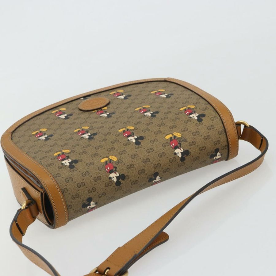 【日本直送】GUCCI Micro GG Supreme GUCCIxDisney 手提包 PVC 米色 金色 602694 正品 ep15085M-5