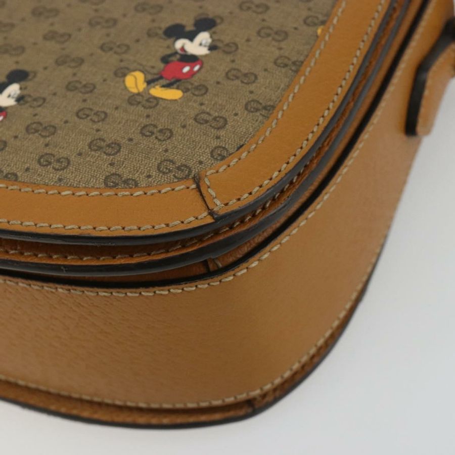 【日本直送】GUCCI Micro GG Supreme GUCCIxDisney 手提包 PVC 米色 金色 602694 正品 ep15085M-8