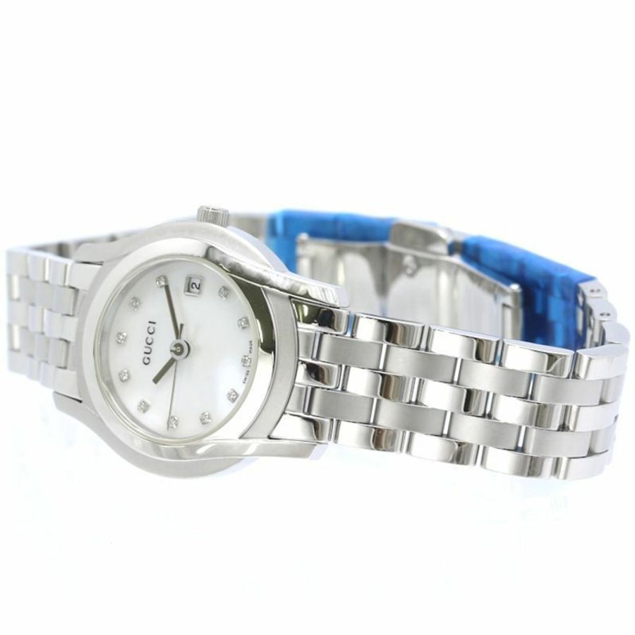 GUCCI G-Class 鑽石腕錶 YA055501 5500L 女士 SS 40521-2