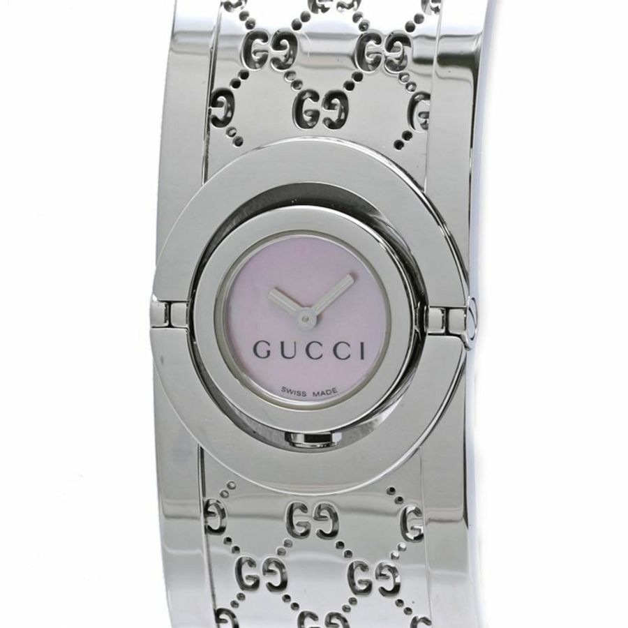 GUCCI Toile Bangle YA112513 112 女士腕錶 SS 40522-0