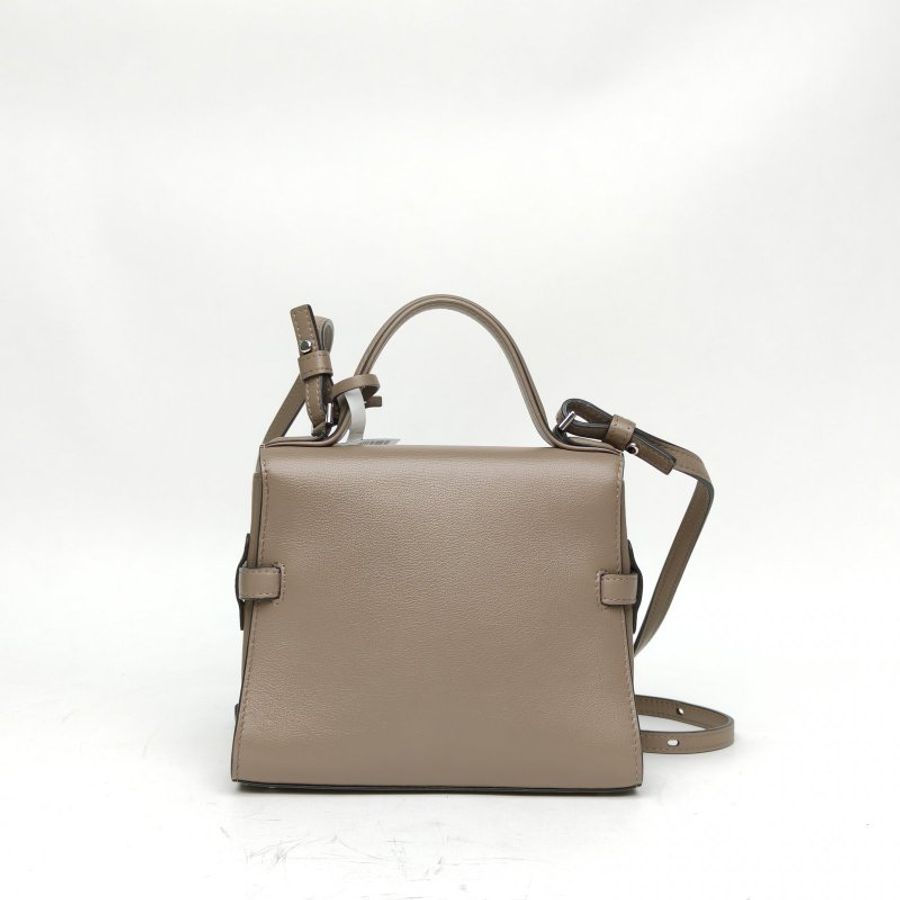 DELVAUX SWIFT皮TempeteMINI灰色牛皮銀扣肩背包-2