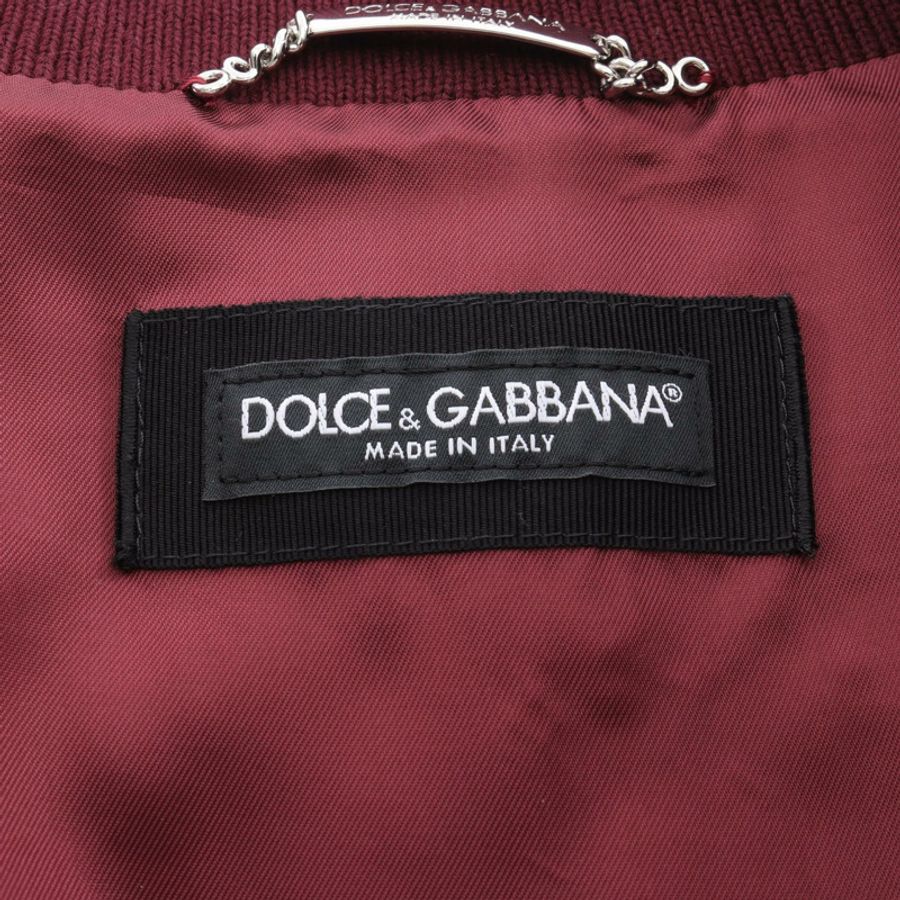 DOLCE & GABBANA 皮革牛仔褲,羊皮材質,波爾多紅,二手男款-2