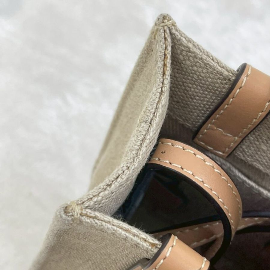 CHLOE WOODY TOTE 迷你 米色-5
