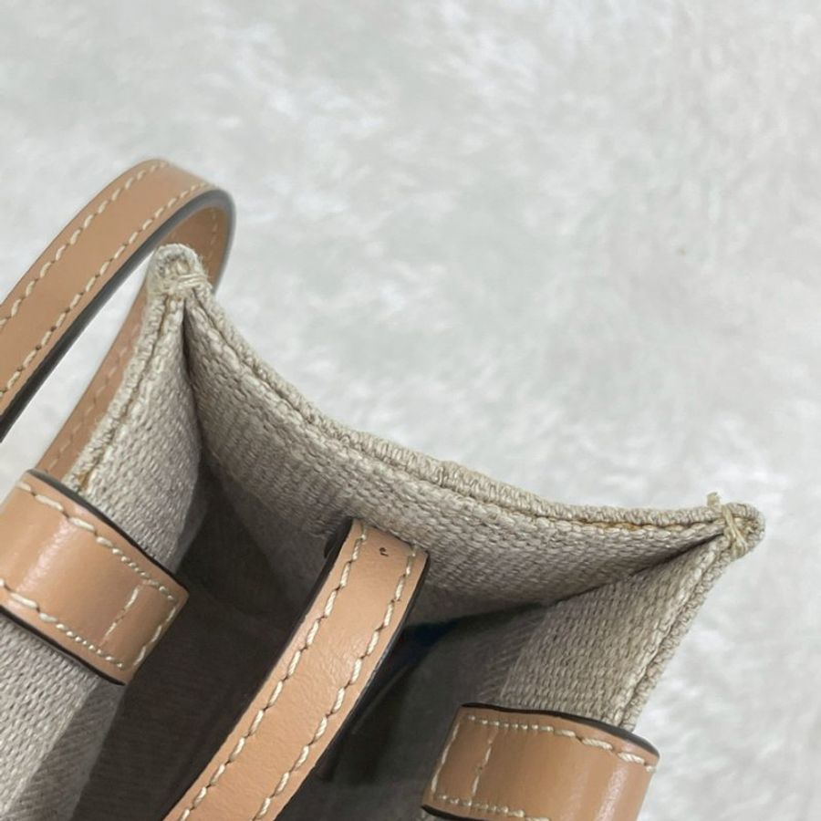 CHLOE WOODY TOTE 迷你 米色-6
