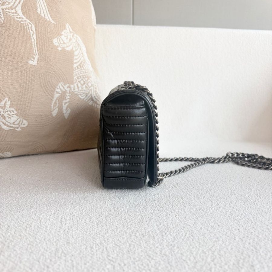 Chanel coco boy黑色牛皮鏈條包-1