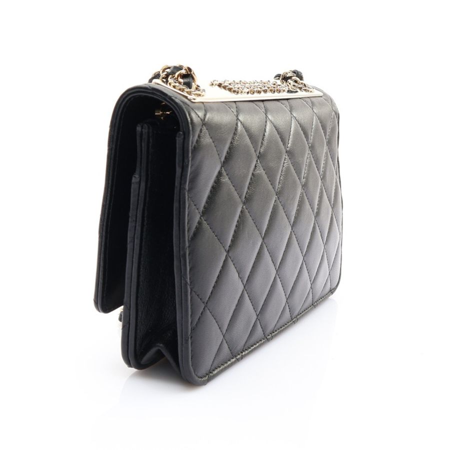 黑色 菱格紋羊皮 Trendy CC WOC 肩背包 金釦【CHANEL 香奈兒】 A80982-1