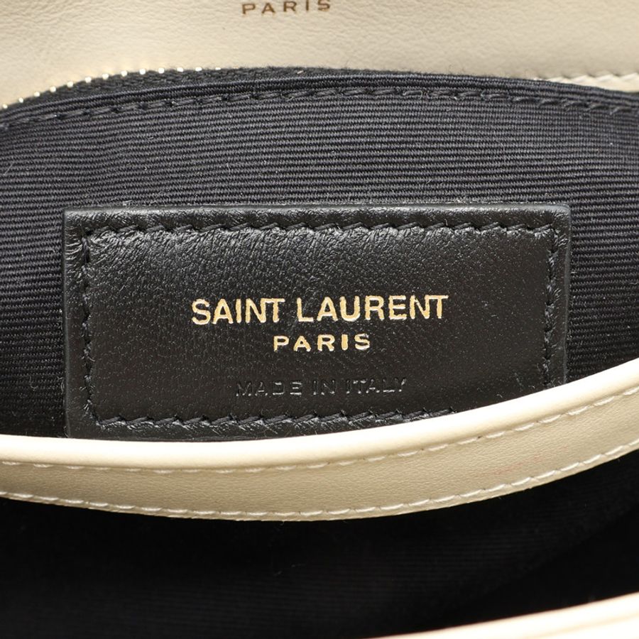 白灰色 牛皮 Loulou Toy 肩背包【SAINT LAURENT YSL 聖羅蘭】 678401-5