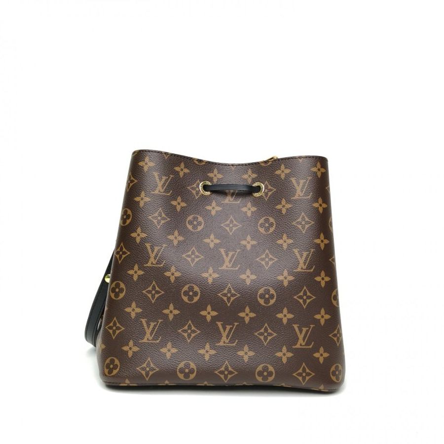 LOUIS VUITTON NÉONOÉ水桶包中號黑色老花金扣晶片肩背包-2