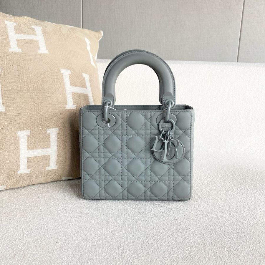 Dior lady dior 磨砂四格戴妃 手提包肩背包-2