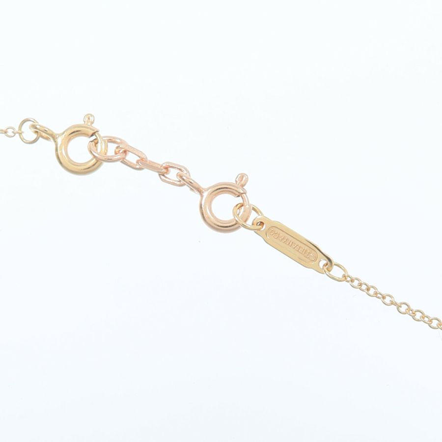 TIFFANY&CO 18K玫瑰金Heart Diamond Pendant鑽石項鍊-4