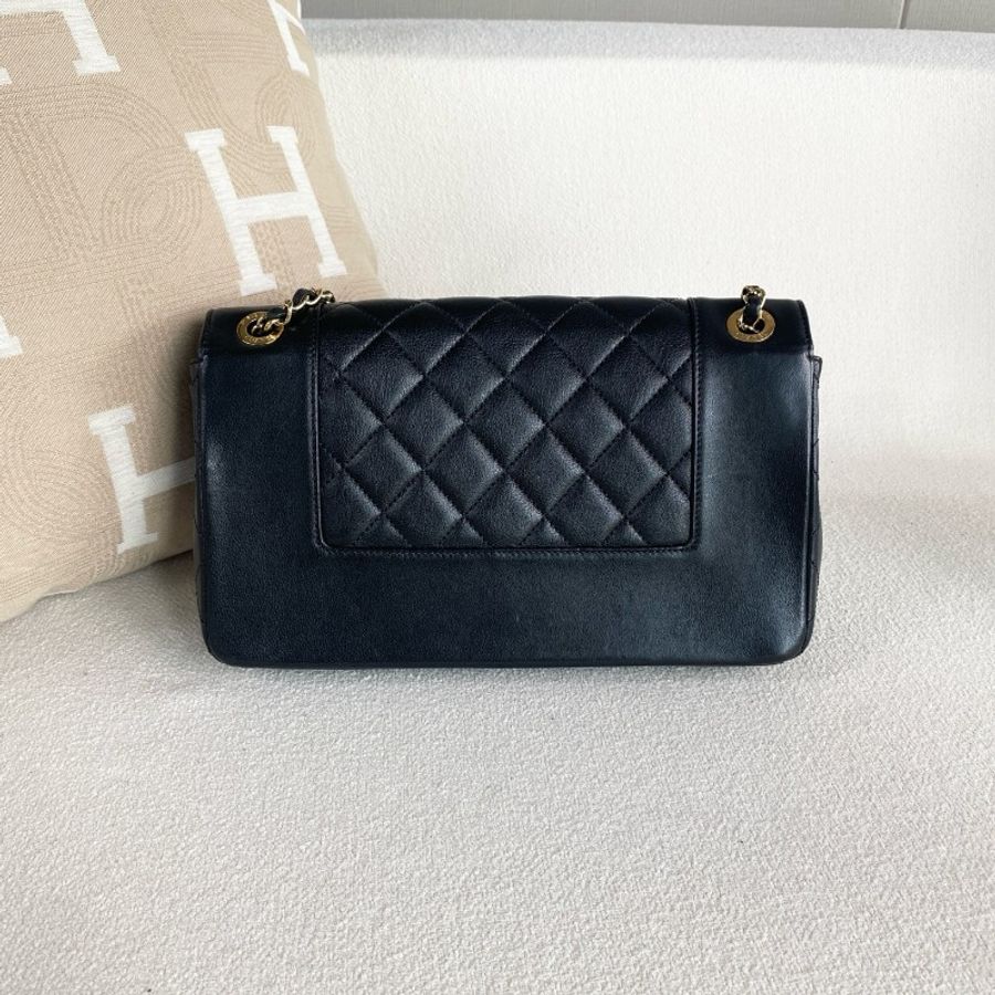 Chanel 黑金琺瑯扣CF鏈條包-2