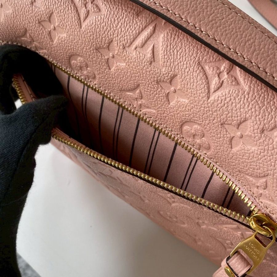 LV Pochette Metis 絕版粉色 牛皮 金扣 老花 郵差包 手提 斜背 M41487-5