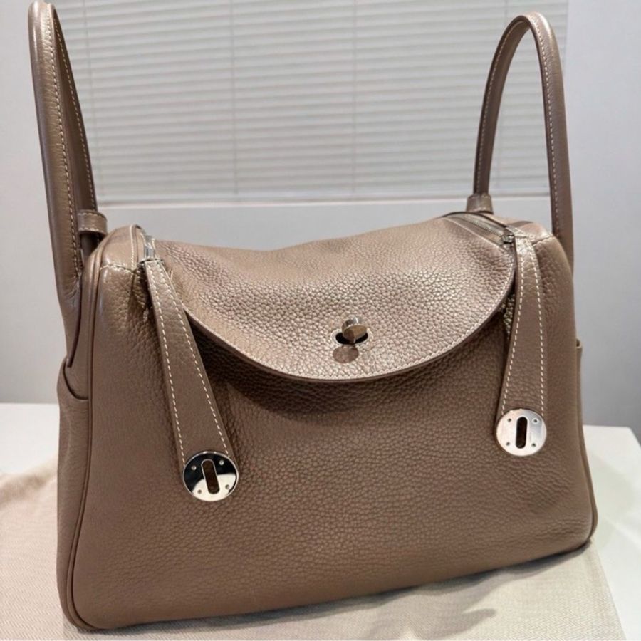 Hermes Lindy 30 大象灰銀釦-0