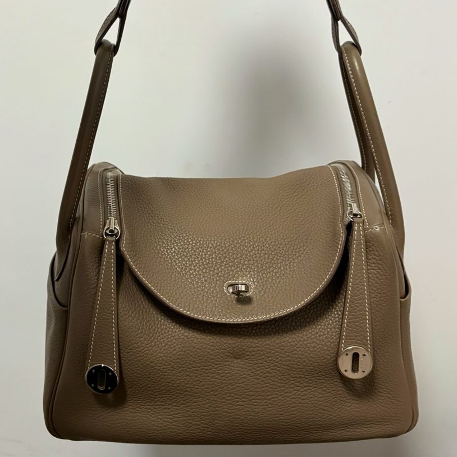 Hermes Lindy 30 大象灰銀釦-1