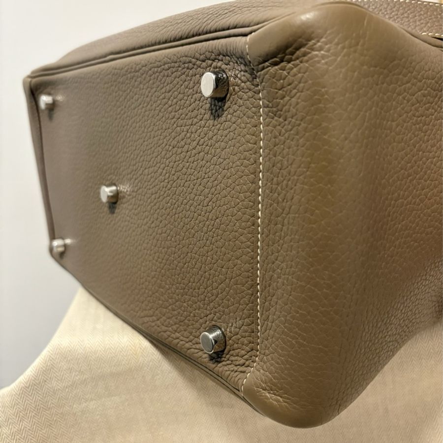Hermes Lindy 30 大象灰銀釦-7