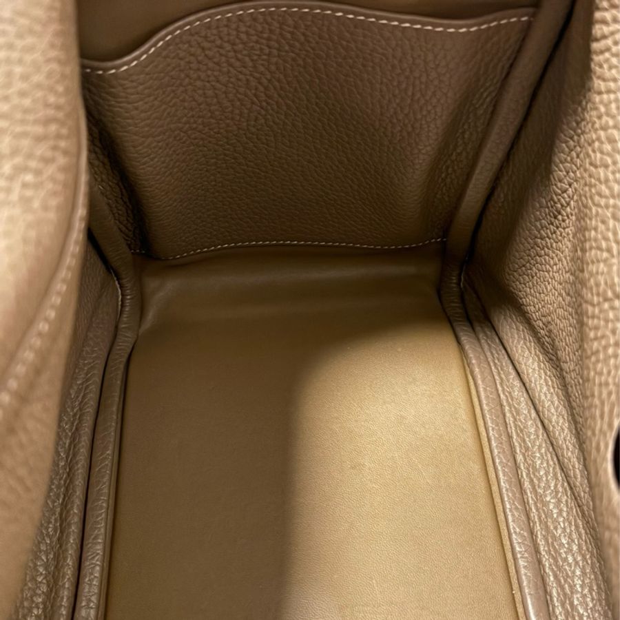 Hermes Lindy 30 大象灰銀釦-8